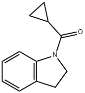 1H-Indole, 1-(cyclopropylcarbonyl)-2,3-dihydro- 구조식 이미지