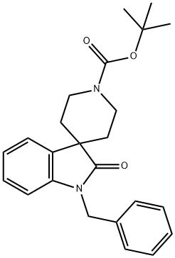 Spiro[3H-indole-3,4'-piperidine]-1'-carboxylic acid, 1,2-dihydro-2-oxo-1-(phenylmethyl)-, 1,1-dimethylethyl ester Structure