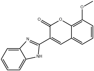 3-(1H-benzo[d]imidazol-2-yl)-8-methoxy-2H-chromen-2-one Structure