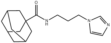 N-(3-imidazol-1-ylpropyl)adamantane-1-carboxamide 구조식 이미지