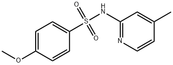 4-methoxy-N-(4-methylpyridin-2-yl)benzenesulfonamide Structure