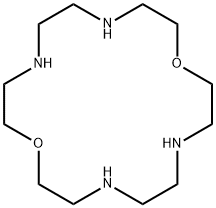 1,10-Dioxa-4,7,13,16-tetraazacyclooctadecane Structure