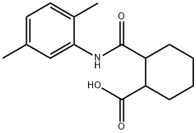 2-[(2,5-dimethylphenyl)carbamoyl]cyclohexane-1-carboxylic acid Structure