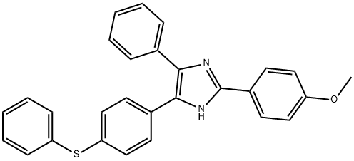 2-(4-methoxyphenyl)-4-phenyl-5-(4-phenylsulfanylphenyl)-1H-imidazole Structure