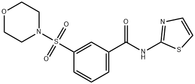 3-(morpholinosulfonyl)-N-(thiazol-2-yl)benzamide Structure