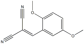Propanedinitrile, [(2,5-dimethoxyphenyl)methylene]- 구조식 이미지