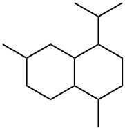 Naphthalene,decahydro-1,6-dimethyl-4-(1-methylethyl)- Structure