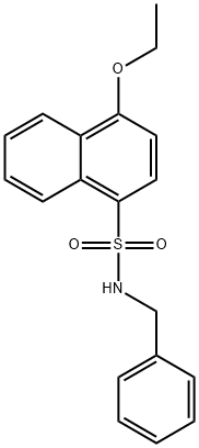 N-benzyl-4-ethoxynaphthalene-1-sulfonamide Structure