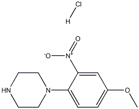 1-(4-methoxy-2-nitrophenyl)piperazine:hydrochloride Structure