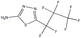 1,3,4-Thiadiazol-2-amine, 5-(heptafluoropropyl)- Structure