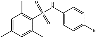 N-(4-bromophenyl)-2,4,6-trimethylbenzenesulfonamide 구조식 이미지