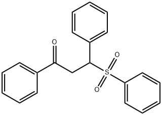 3-Benzenesulfonyl-1,3-diphenyl-propan-1-one 구조식 이미지