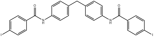 N,N'-[methylenebis(4,1-phenylene)]bis(4-iodobenzamide) 구조식 이미지