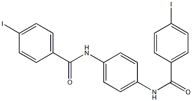 N,N'-1,4-phenylenebis(4-iodobenzamide) 구조식 이미지