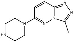 3-Methyl-6-piperazin-1-yl-[1,2,4]triazolo[4,3-b]pyridazine Structure