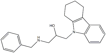 1-(benzylamino)-3-(1,2,3,4-tetrahydro-9H-carbazol-9-yl)propan-2-ol Structure