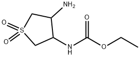 ethyl (4-amino-1,1-dioxidotetrahydro-3-thienyl)carbamate Structure
