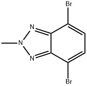4,7-Dibromo-2-methyl-2H-benzotriazole 구조식 이미지