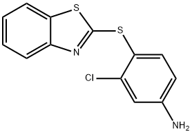 4-(benzo[d]thiazol-2-ylthio)-3-chloroaniline Structure