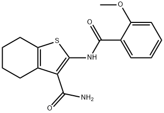 2-(2-methoxybenzamido)-4,5,6,7-tetrahydrobenzo[b]thiophene-3-carboxamide Structure