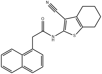 N-(3-cyano-4,5,6,7-tetrahydrobenzo[b]thiophen-2-yl)-2-(naphthalen-1-yl)acetamide Structure