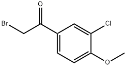 2-bromo-1-(3-chloro-4-methoxyphenyl)ethanone 구조식 이미지