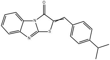 (Z)-2-(4-isopropylbenzylidene)benzo[4,5]imidazo[2,1-b]thiazol-3(2H)-one Structure