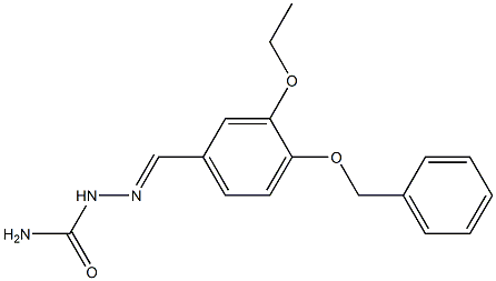 [(E)-(3-ethoxy-4-phenylmethoxyphenyl)methylideneamino]urea Structure