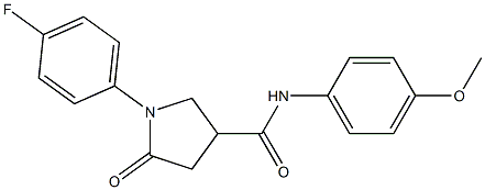 1-(4-fluorophenyl)-N-(4-methoxyphenyl)-5-oxopyrrolidine-3-carboxamide Structure