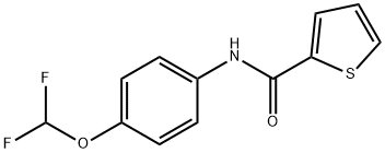 N-(4-(difluoromethoxy)phenyl)thiophene-2-carboxamide Structure