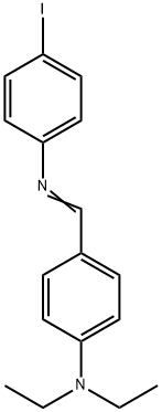 N-[4-(diethylamino)benzylidene]-4-iodoaniline 구조식 이미지