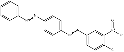 N-(4-chloro-3-nitrobenzylidene)-4-(phenyldiazenyl)aniline Structure