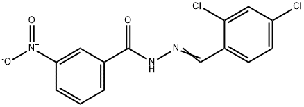 N'-(2,4-dichlorobenzylidene)-3-nitrobenzohydrazide Structure