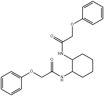 N,N'-1,2-cyclohexanediylbis(2-phenoxyacetamide) 구조식 이미지