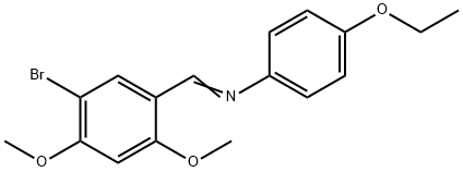 N-(5-bromo-2,4-dimethoxybenzylidene)-4-ethoxyaniline Structure