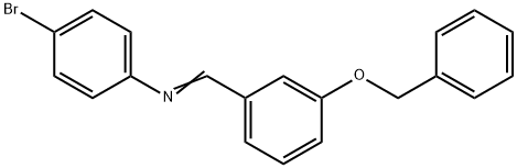 N-[3-(benzyloxy)benzylidene]-4-bromoaniline 구조식 이미지