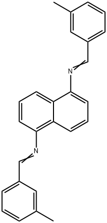 N,N'-bis(3-methylbenzylidene)-1,5-naphthalenediamine 구조식 이미지