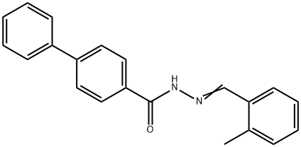 N'-(2-methylbenzylidene)-4-biphenylcarbohydrazide Structure