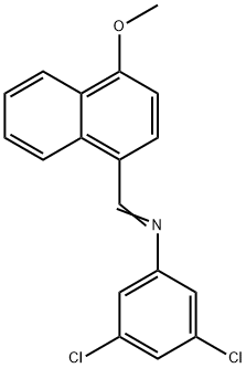 (3,5-dichlorophenyl)[(4-methoxy-1-naphthyl)methylene]amine Structure