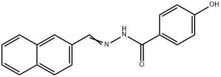 4-hydroxy-N'-(2-naphthylmethylene)benzohydrazide Structure