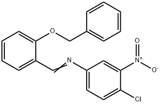 N-[2-(benzyloxy)benzylidene]-4-chloro-3-nitroaniline 구조식 이미지