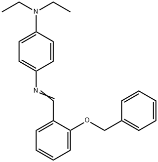 N'-[2-(benzyloxy)benzylidene]-N,N-diethyl-1,4-benzenediamine Structure