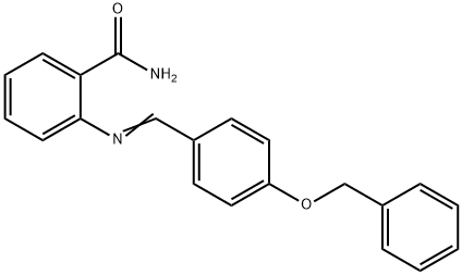 2-{[4-(benzyloxy)benzylidene]amino}benzamide 구조식 이미지