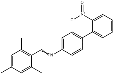 N-(mesitylmethylene)-2'-nitro-4-biphenylamine 구조식 이미지