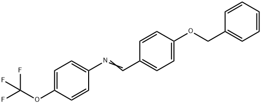 N-[4-(benzyloxy)benzylidene]-4-(trifluoromethoxy)aniline 구조식 이미지