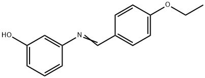 3-[(4-ethoxybenzylidene)amino]phenol 구조식 이미지