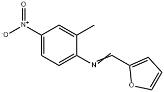 N-(2-furylmethylene)-2-methyl-4-nitroaniline Structure