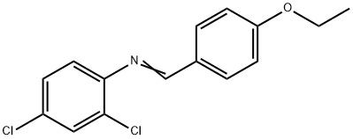 (2,4-dichlorophenyl)(4-ethoxybenzylidene)amine Structure