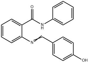 2-[(4-hydroxybenzylidene)amino]-N-phenylbenzamide Structure