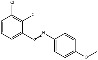 N-(2,3-dichlorobenzylidene)-4-methoxyaniline 구조식 이미지